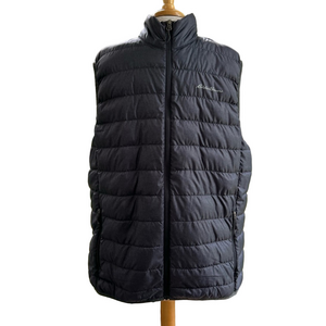 Eddie Bauer Grey EB650 Down Vest Size TL Puffer Lightweight Full Zip Men’s